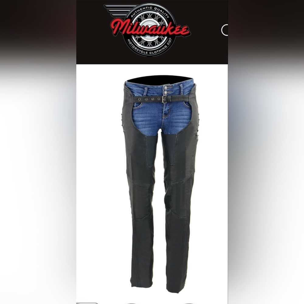 Womens Leather Motorcycle Chaps
